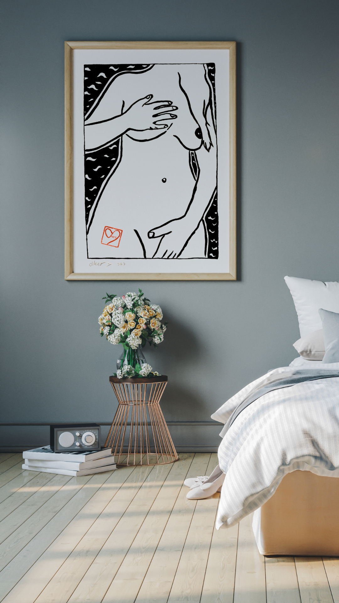Nude Beach Art Print