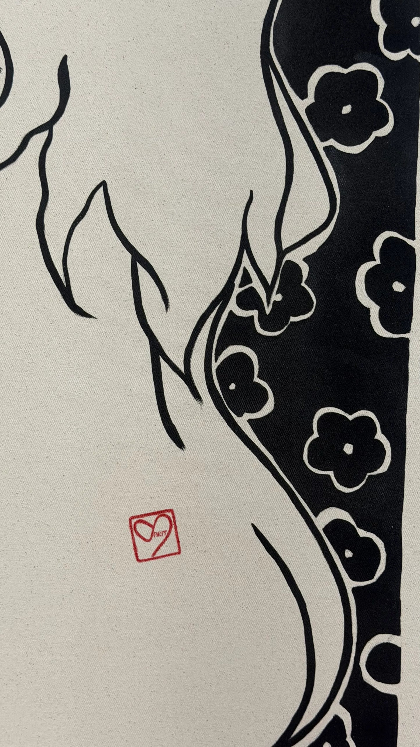Bare in Bloom ~ 24" × 36"