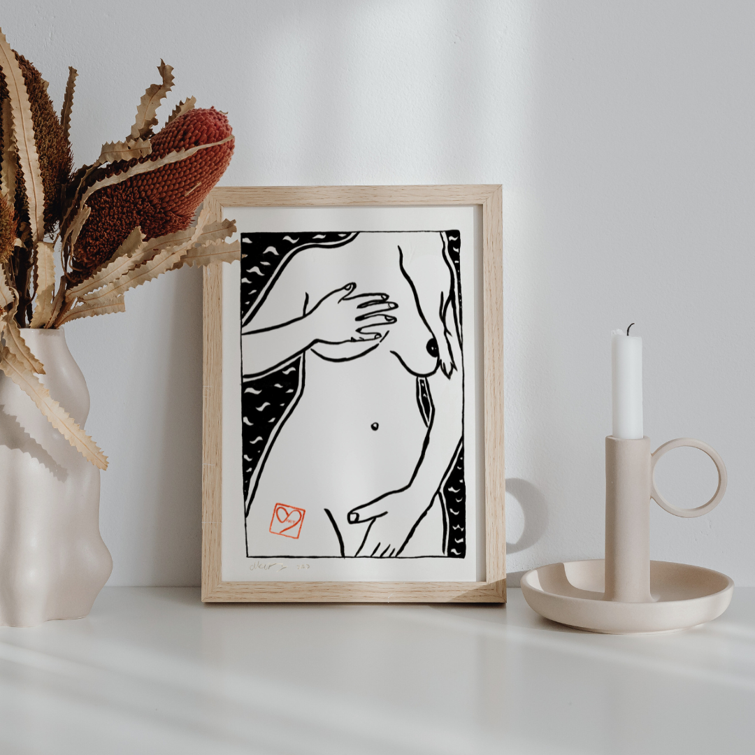 Nude Beach Art Print